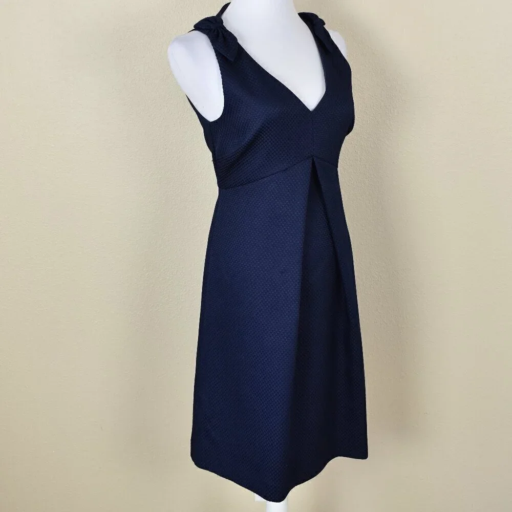 Trina Turk Sleeveless Observer Dress Navy Blue 8 - Picture 7 of 9